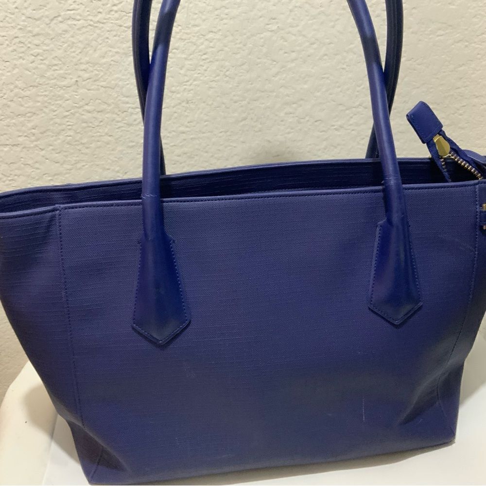 Dagne Dover Genuine Tote Bag Purse extra large Blue